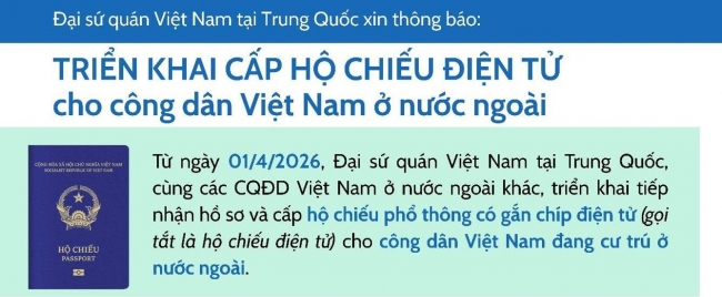 Triển khai cấp hộ chiếu điện tử cho công dân Việt Nam ở nước ngoài