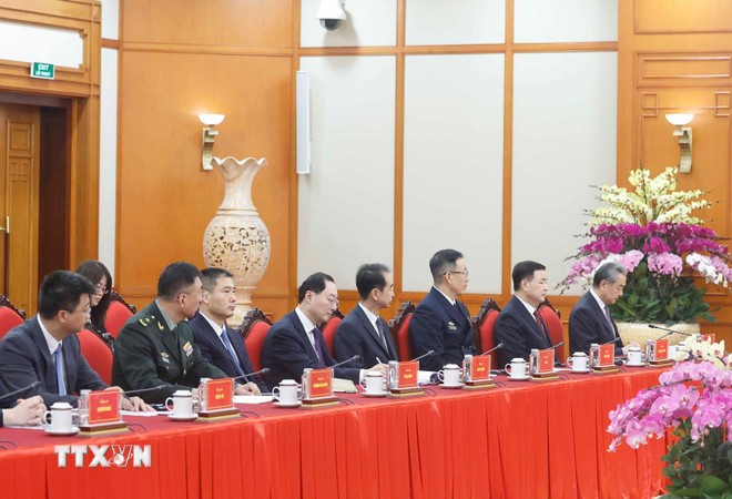 Tổng Bí thư tiếp các Bộ trưởng Trung Quốc nhân dịp Đối thoại chiến lược 3+3