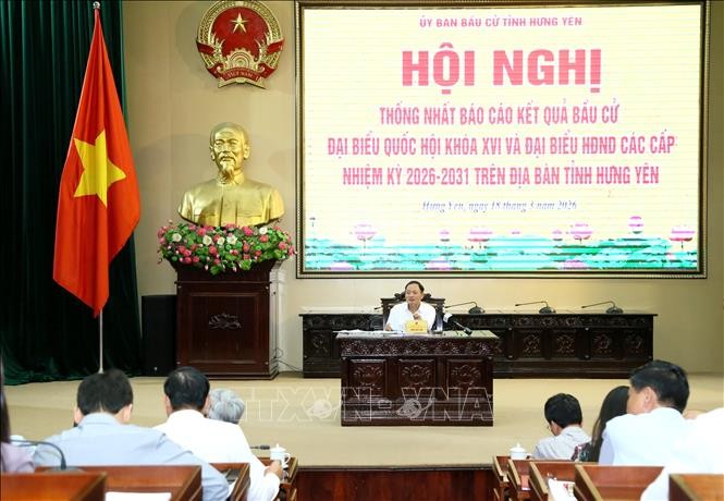 Hội nghị thống nhất báo cáo kết quả bầu cử đại biểu Quốc hội khóa XVI và đại biểu Hội đồng Nhân dân (HĐND) các cấp nhiệm kỳ 2026-2031 trên địa bàn.