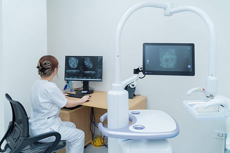 Đột phá công nghệ tầm soát ung thư vú tại Bệnh viện Vinmec Ocean Park 2 Đột phá công nghệ tầm soát ung thư vú tại Bệnh viện Vinmec Ocean Park 2