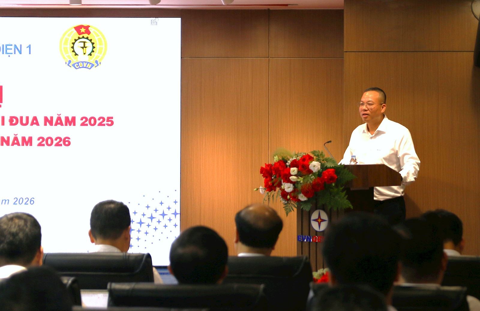 Đồng chí Lê Hải Đăng – Tổng Giám đốc EVNGENCO1 phát biểu khai mạc Hội nghị