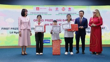 cuoc thi dan mach trong mat em net ve tre tho lan toa khat vong song xanh