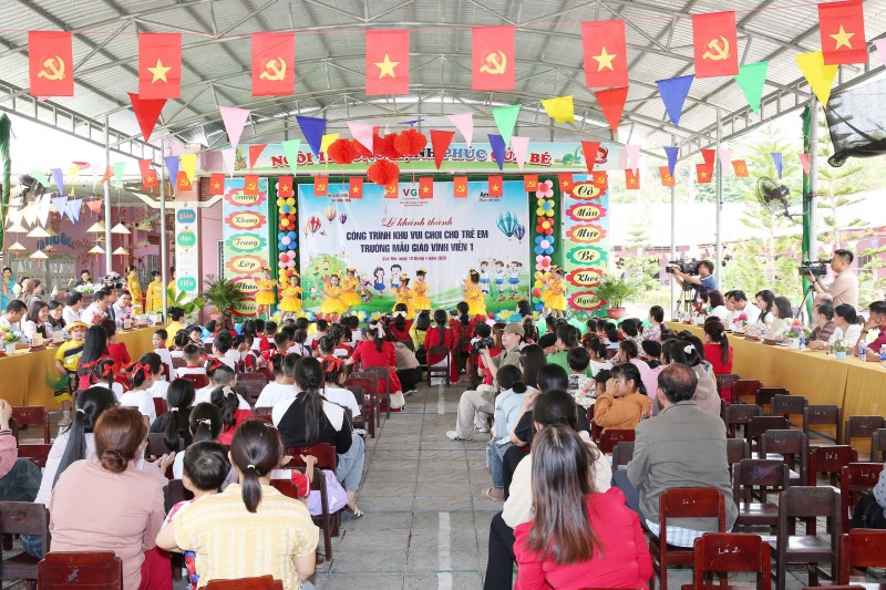 Cần Thơ: Khánh thành khu vui chơi trẻ em tại Trường Mẫu giáo Vĩnh Viễn 1, lan tỏa trách nhiệm vì thế hệ tương lai