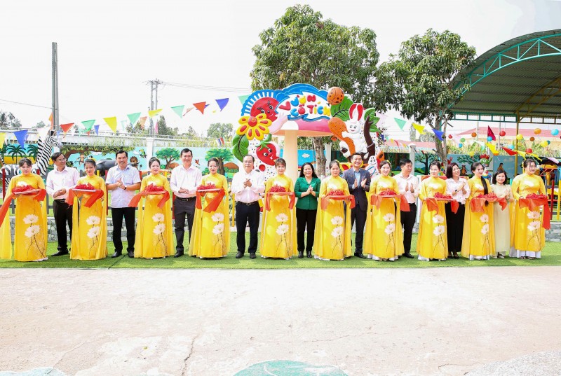 Cần Thơ: Khánh thành khu vui chơi trẻ em tại Trường Mẫu giáo Vĩnh Viễn 1, lan tỏa trách nhiệm vì thế hệ tương lai