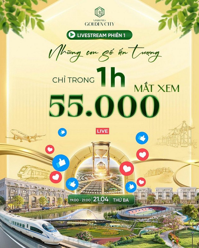 Giá tốt nhất, chính sách “khủng”, Vinhomes Golden City khiến thị trường Hải Phòng dậy sóng