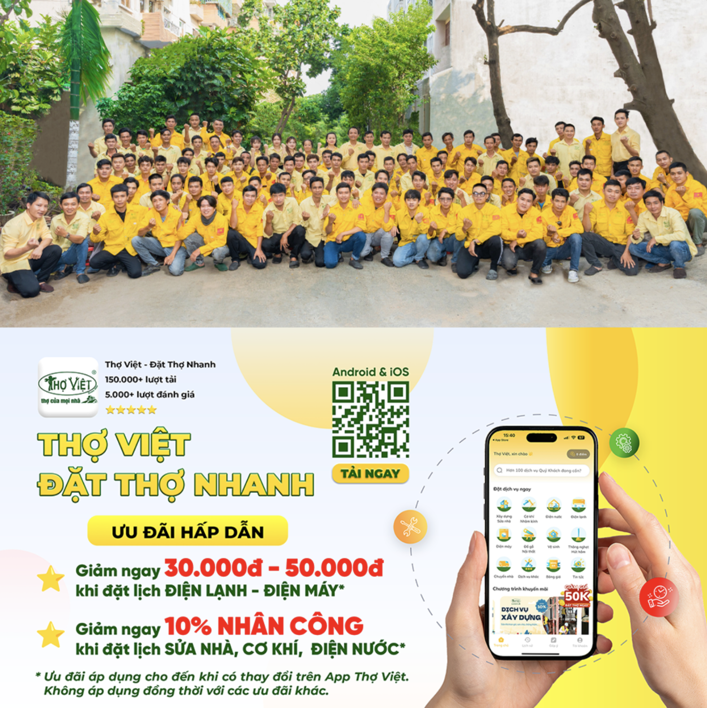 Quy trình minh bạch và chuyên nghiệp, Thợ Việt giúp làm sạch thiết bị và không gian sống cho mọi nhà.