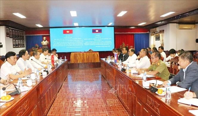 Quang cảnh Hội nghị. Ảnh: Xuân Tú/PV TTXVN tại Lào
