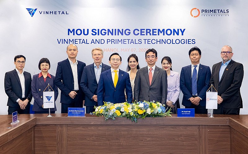 VinMetal hợp tác Primetals phát triển công nghệ sản xuất thép tiên tiến hàng đầu thế giới
