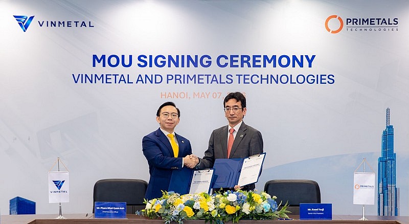 VinMetal hợp tác Primetals phát triển công nghệ sản xuất thép tiên tiến hàng đầu thế giới