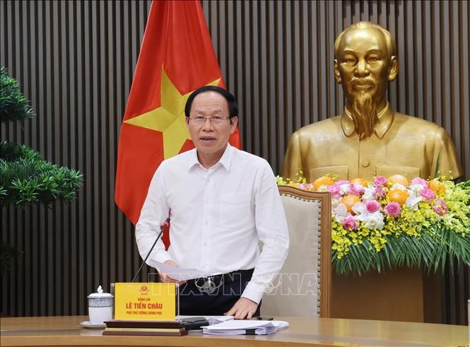 Phó Thủ tướng Lê Tiến Châu phát biểu chỉ đạo. Ảnh: Lâm Khánh/TTXVN Phó Thủ tướng Lê Tiến Châu phát biểu chỉ đạo. Ảnh: Lâm Khánh/TTXVN
