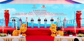 khoi cong du an mo rong quoc lo 1a doan tu vanh dai 1 den nut giao cau gie kien tao truc giao thong hien dai bac nhat viet nam