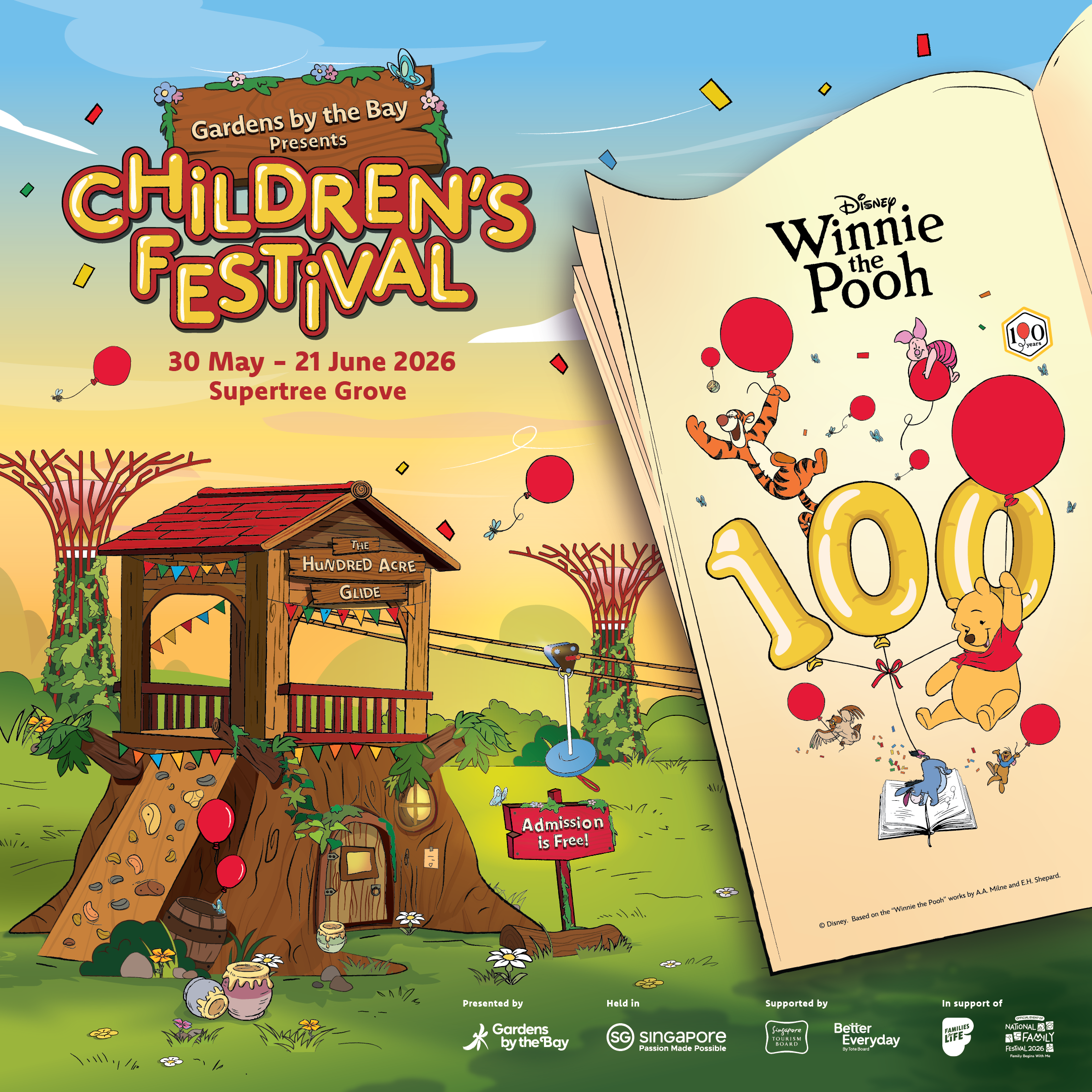 Lễ hội thiếu nhi với chủ đề Winnie the Pooh của Disney tại Gardens by the Bay