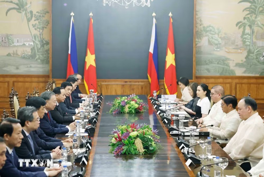Lễ đón Tổng Bí thư, Chủ tịch nước Tô Lâm thăm cấp Nhà nước Philippines