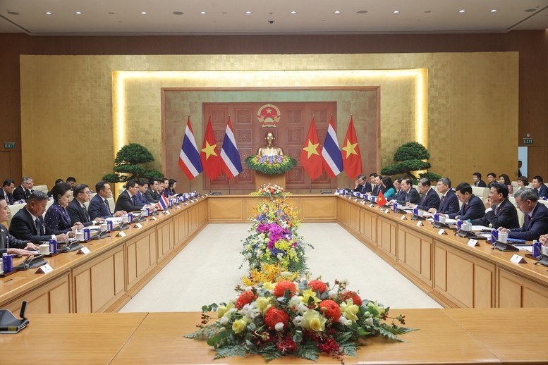 Thủ tướng Lê Minh Hưng hội đàm với Thủ tướng Thái Lan: Hướng tới kim ngạch thương mại song phương 50 tỷ USD Thủ tướng Lê Minh Hưng hội đàm với Thủ tướng Thái Lan: Hướng tới kim ngạch thương mại song phương 50 tỷ USD