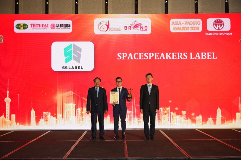 SpaceSpeakers Label được vinh danh trong top 10 thương hiệu tiêu biểu Châu Á – Thái Bình Dương 2026 SpaceSpeakers Label được vinh danh trong top 10 thương hiệu tiêu biểu Châu Á – Thái Bình Dương 2026