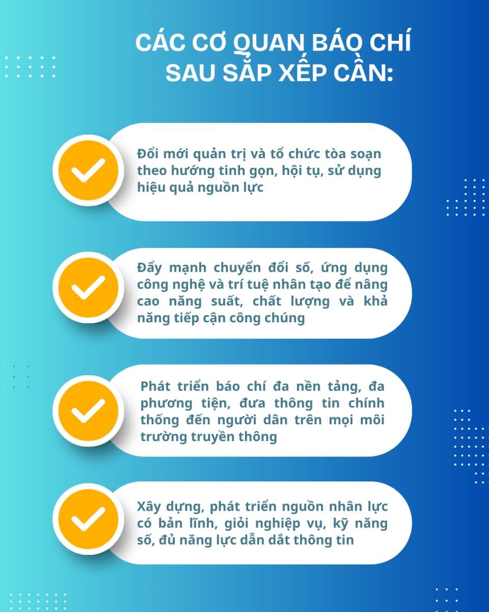 Xây dựng hệ thống báo chí tinh, mạnh, chi phối, đáp ứng nhiệm vụ trong tình hình mới Chú thích ảnh