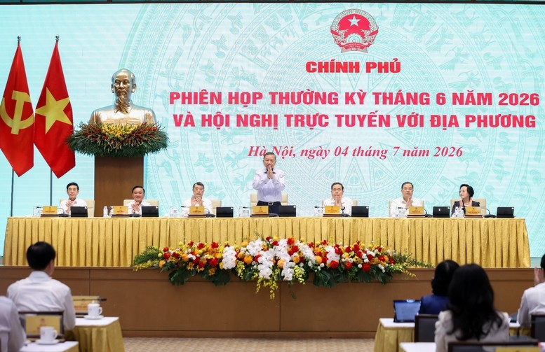 Tổng Bí thư, Chủ tịch nước Tô Lâm dự phiên họp Chính phủ thường kỳ tháng 6/2026 và Hội nghị trực tuyến Chính phủ với các địa phương Tổng Bí thư, Chủ tịch nước Tô Lâm dự phiên họp Chính phủ thường kỳ tháng 6/2026 và Hội nghị trực tuyến Chính phủ với các địa phương