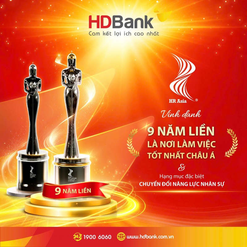 Ngân hàng duy nhất 9 năm liên tiếp được vinh danh “Nơi làm việc tốt nhất châu Á” Ngân hàng duy nhất 9 năm liên tiếp được vinh danh “Nơi làm việc tốt nhất châu Á”