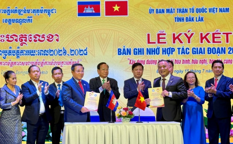 Đắk Lắk - Mondulkiri ký kết Biên bản ghi nhớ hợp tác giai đoạn 2026-2028 Đắk Lắk - Mondulkiri ký kết Biên bản ghi nhớ hợp tác giai đoạn 2026-2028