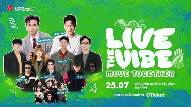 VPBank Live the Vibe - Move Together sẽ diễn ra tại Đà Nẵng vào ngày 25/7. Ảnh VPBank. VPBank Live the Vibe - Move Together sẽ diễn ra tại Đà Nẵng vào ngày 25/7. Ảnh VPBank.