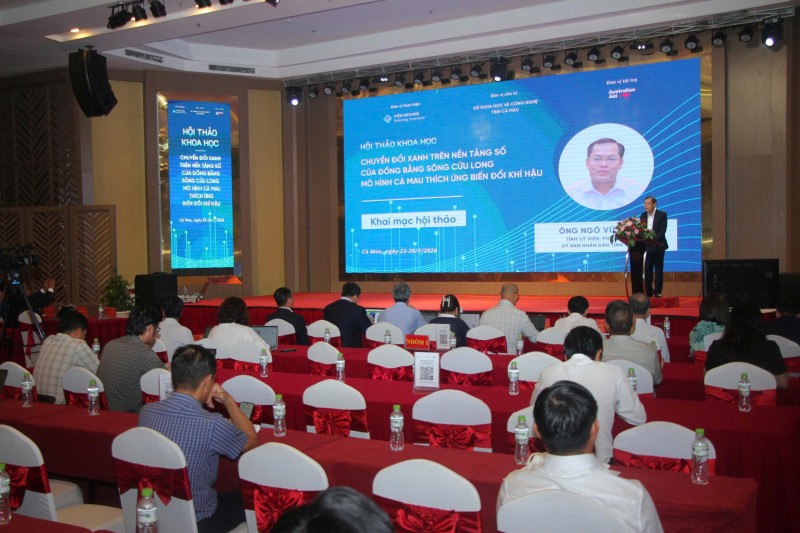Cà Mau thúc đẩy chuyển đổi xanh trên nền tảng số để thích ứng biến đổi khí hậu Cà Mau thúc đẩy chuyển đổi xanh trên nền tảng số để thích ứng biến đổi khí hậu