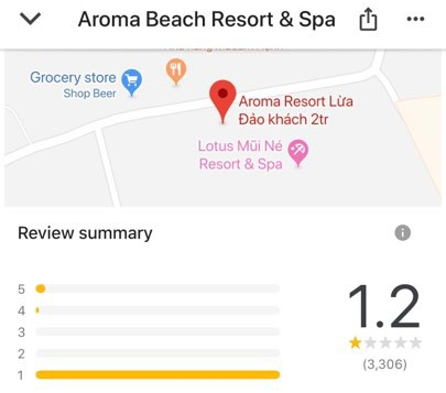 aroma resort bi doi ten thanh aroma resort lua dao khach 2 tr va nhan hon 3000 danh gia 1 sao tren google sau video cua khoa pug