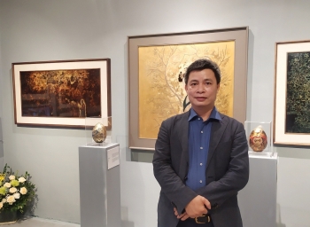 Sơn mài kể chuyện giao thoa văn hóa Việt - Nhật