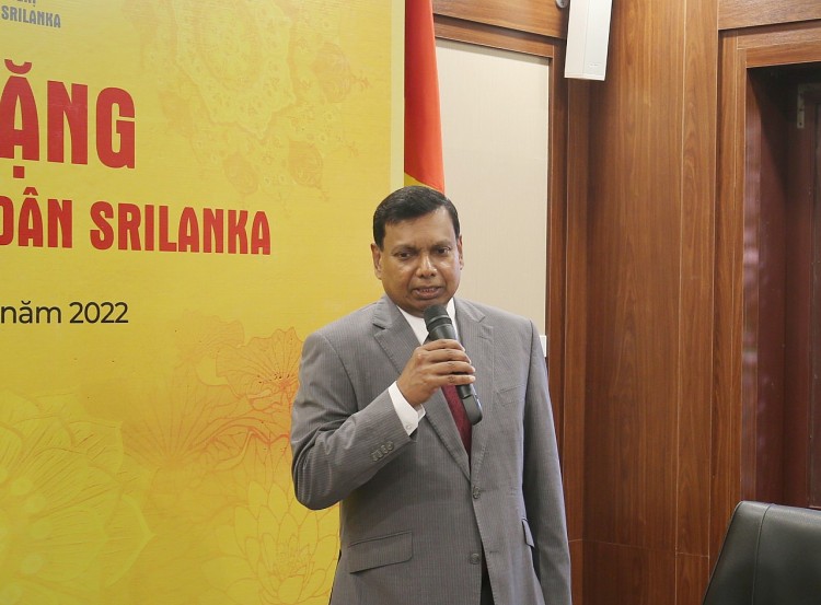 Giáo hội Phật Giáo, Hội hữu nghị Việt Nam - Sri Lanka hỗ trợ nhân dân Sri Lanka