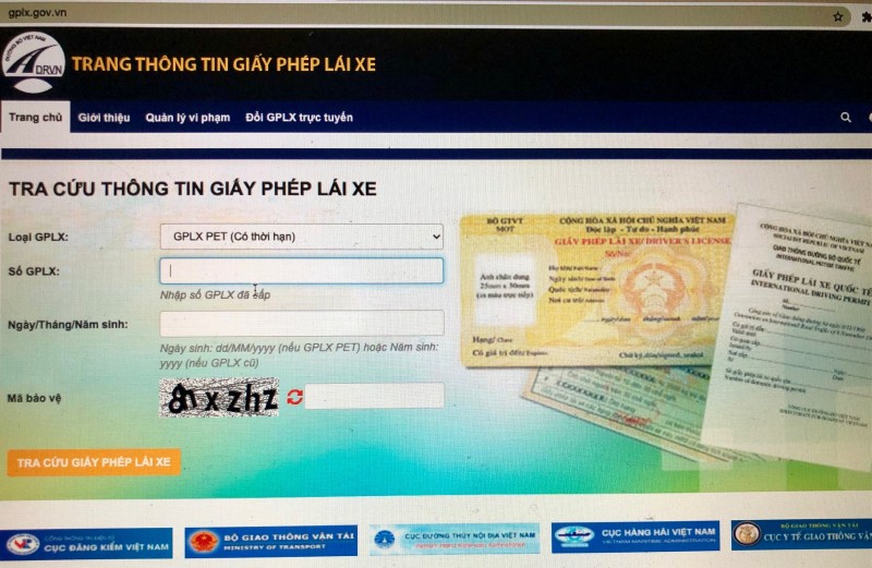 Bộ Giao thông vận tải cảnh báo website giả mạo tra cứu giấy phép lái xe