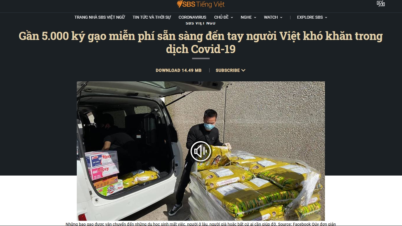 nguoi viet tai australia quyen gop 5 tan gao giup dong huong chong dich covid 19