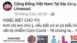 Người Việt ở Cộng hòa Síp cập nhật thông tin, cùng nhau vượt qua đại dịch COVID-19