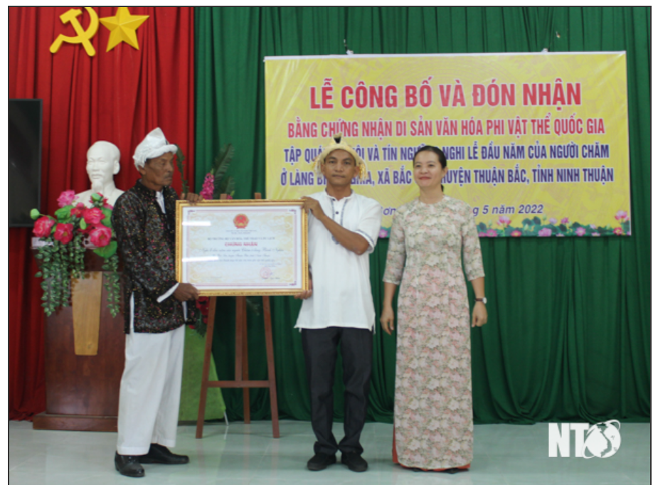 Nghi lễ đầu năm của người Chăm ở Ninh Thuận được công nhận là Di sản văn hóa phi vật thể quốc gia