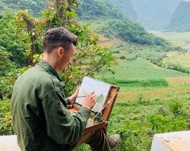 Alex Hagendorf-họa sĩ người Mỹ yêu mến cảnh sắc miền núi Việt Nam