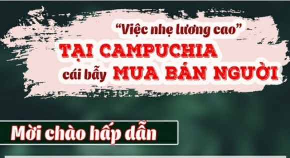 Cảnh báo thủ đoạn mua bán người qua hình thức tuyển dụng 