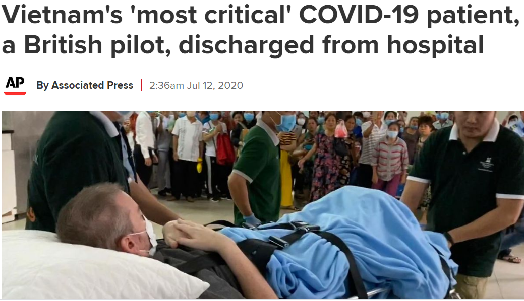 Truyền thông quốc tế đánh giá cao thành công của Việt Nam trong điều trị cho bệnh nhân 91