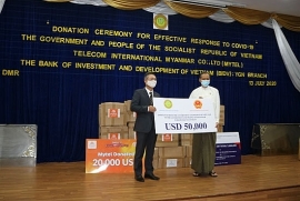 Chính phủ Việt Nam ủng hộ 50.000 USD giúp Myanmar chống COVID-19
