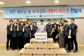 Ngân hàng Hàn Quốc tặng 10.000 khẩu trang cho VSAK