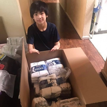 Cậu bé gốc Việt phát động dự án “GivingHope” giúp người vô gia cư Mỹ