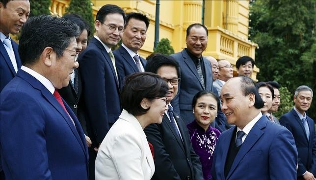Chủ tịch nước gặp mặt các tổ chức người Hàn Quốc tại Việt Nam