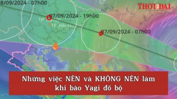 Những việc nên và không nên làm khi bão Yagi đổ bộ