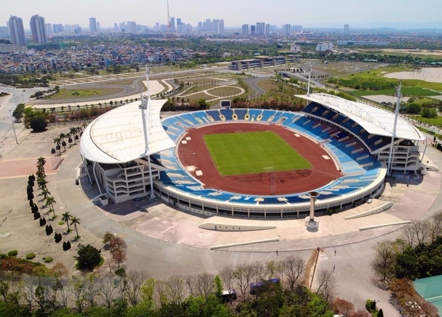 Sân vận động Mỹ Đình được khẩn trương nâng cấp phục vụ SEA Games 31