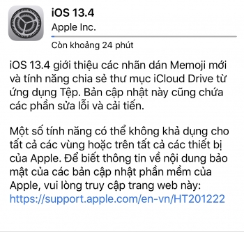 Apple tung bản iOS 13.4 "vá" các lỗi nghiêm trọng trên iPhone