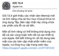 Apple tung bản iOS 13.4 