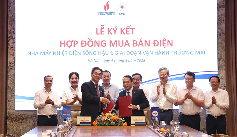 EVN ký hợp đồng mua bán điện Nhà máy Nhiệt điện Sông Hậu 1 của Dầu khí Việt Nam