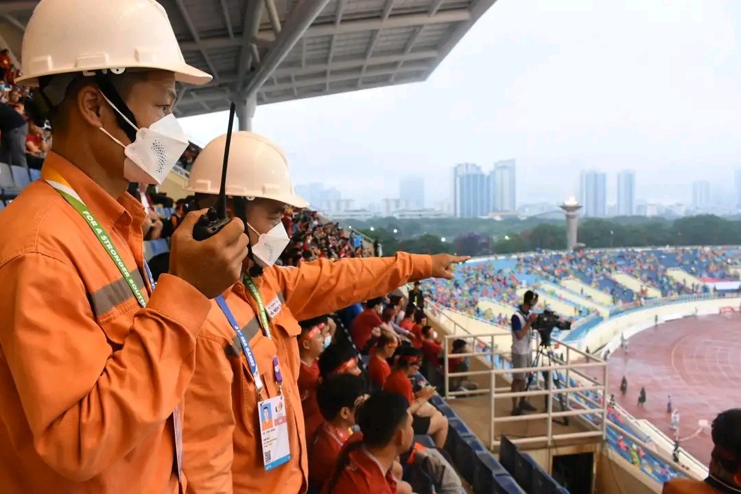 Cán bộ, công nhân viên của EVN luôn có mặt tại tất cả các sự kiện của SEA Games 31.