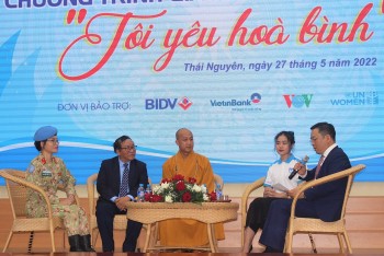 Thái Nguyên: Giao lưu nghệ thuật “Tôi yêu hòa bình” giúp nâng cao nhận thức trong thế hệ trẻ