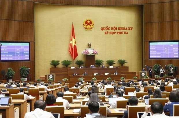 Quốc hội biểu quyết thông qua Luật kinh doanh Bảo hiểm (sửa đổi) | Chính trị | Vietnam+ (VietnamPlus)