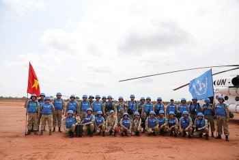 Đội Công binh số 1 của Việt Nam đã hành quân đến Phái bộ Liên hợp quốc tại Abyei