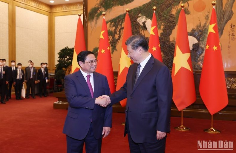 Thủ tướng Phạm Minh Chính hội kiến Tổng Bí thư, Chủ tịch Trung Quốc Tập Cận Bình ảnh 2
