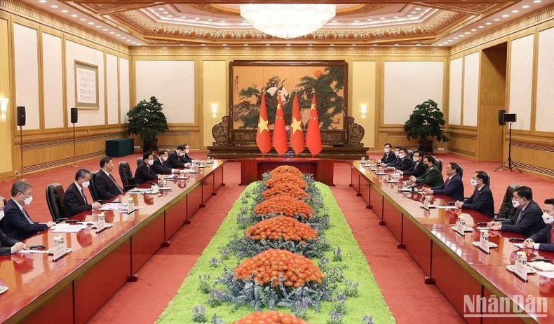 Thủ tướng Phạm Minh Chính hội kiến Tổng Bí thư, Chủ tịch Trung Quốc Tập Cận Bình ảnh 1